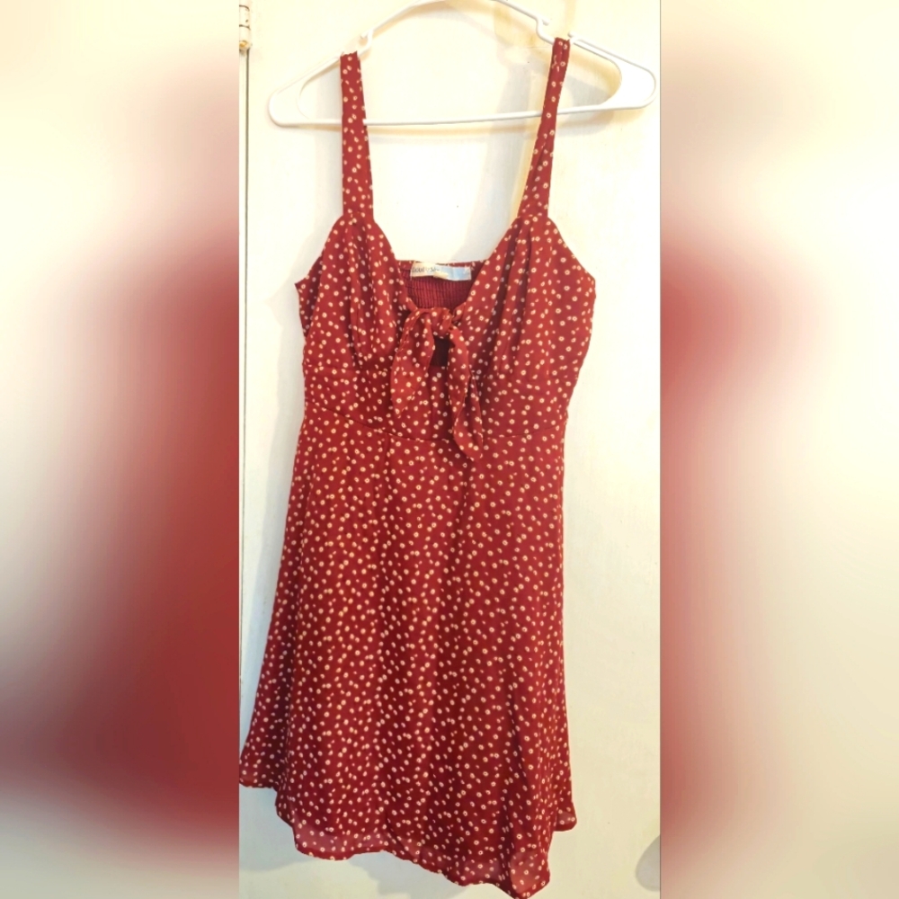 Sleeveless Cloud & Sky Pattern Dress Size Large